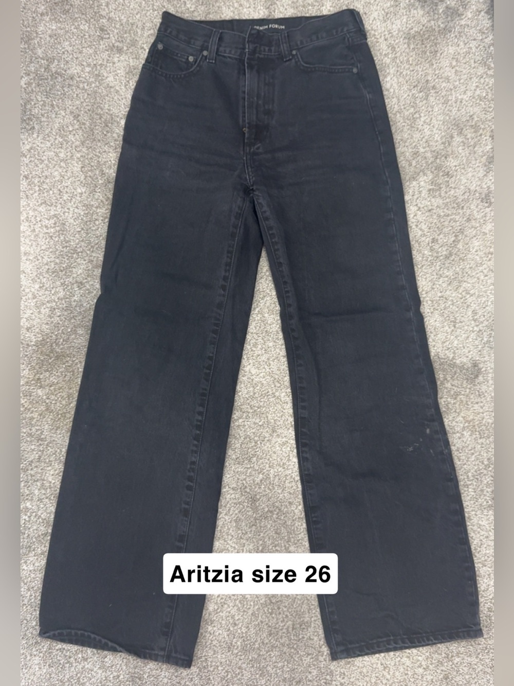 Aritzia Black Wide-Leg Jeans
